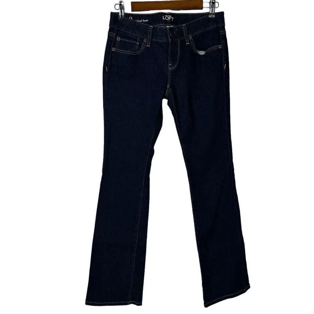 Loft Original Boot Denim Dark Wash Jean size 0